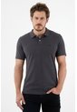 Polo Gris Con Raqueta Multicolor Para Hombre de Tennis