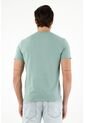 Camiseta Cuello Redondo Verde Para Hombre de Tennis