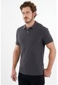 Polo Gris Con Raqueta Multicolor Para Hombre de Tennis