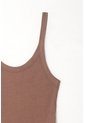 Tennis Camiseta De Tiras Ajustada Café Para Mujer de Tennis