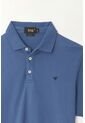 Tennis Polo Azul Lycra-Algodón Para Hombre de Tennis