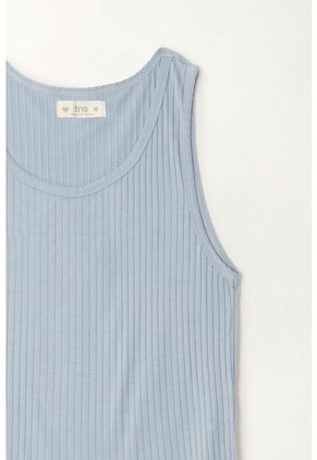 Tennis Camiseta Manga Sisa Azul Para Mujer