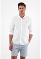 Tennis Camisa Blanca Manga Larga Para Hombre de Tennis