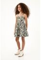 Vestido Corto Estampado Para Niña de Tennis