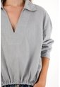 Tennis Camisa De Rayas Con Recogido En Ruedo Para Mujer de Tennis