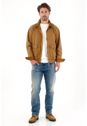 Tennis Jean Recto De Tiro Medio Azul Para Hombre