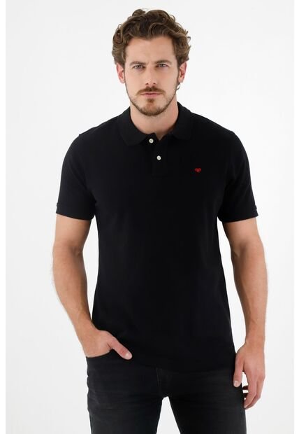 Tennis Polo Negra Multicolor Para Hombre