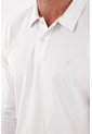 Tennis Polo Manga Larga Blanca Para Hombre de Tennis