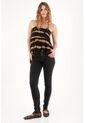 Tennis Jean Super Slim Negro Para Mujer de Tennis