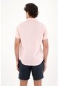 Camisa En 100% Lino Rosada Para Hombre de Tennis