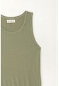 Tennis Camiseta Manga Sisa Verde Con Acabado Natural Para Mujer de Tennis