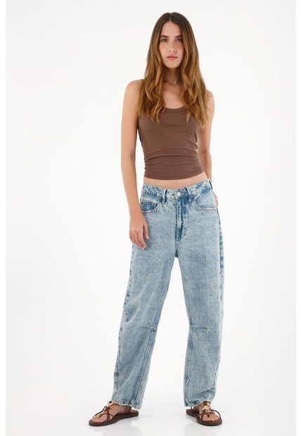 Tennis Jean Horseshoe De Tiro Bajo Tono Claro Para Mujer