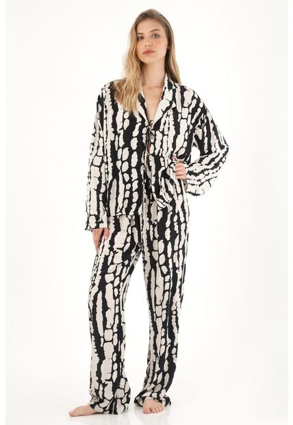 Tennis Pijama De Pantalón Con Estampado Para Mujer