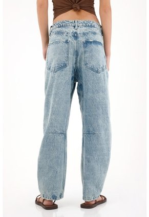 Tennis Jean Horseshoe De Tiro Bajo Tono Claro Para Mujer