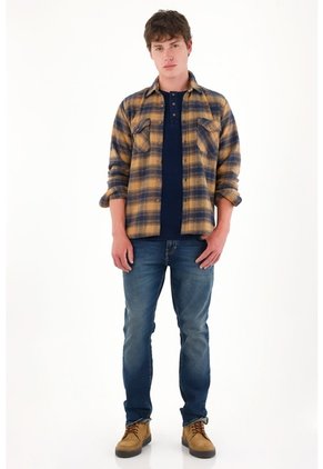 Tennis Jean Nudy Tiro Medio Con Desgastes Para Hombre