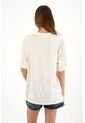 Tennis Camiseta Oversize Con Estampado Crudo Para Mujer de Tennis