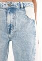 Tennis Jean Recto Tiro Medio Diseño Bicolor Para Mujer de Tennis