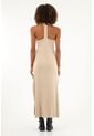 Vestido Crudo Largo Con Aberturas En Costados Para Mujer de Tennis