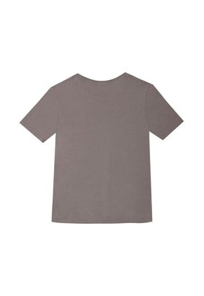 Camiseta Gris Con Estampado Frontal Para Niño