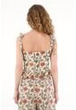 Tennis Camisa Crop Con Estampado En Relieve Para Mujer de Tennis