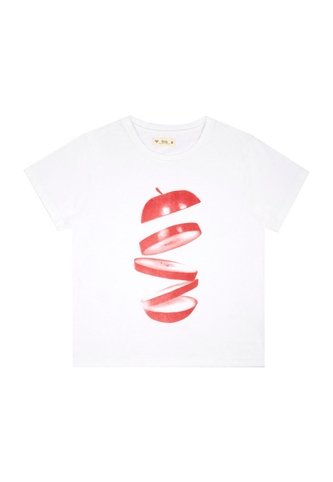 Tennis Camiseta Blanca Con Estampado Frontal Para Mujer Tennis