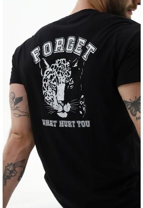 Tennis Camiseta Negra Manga Corta Para Hombre