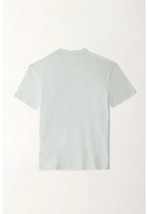 Tennis Camiseta En Jersey Flamé Blanca Para Hombre