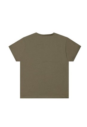 Camiseta Verde Con Estampado De Letras Para Mujer