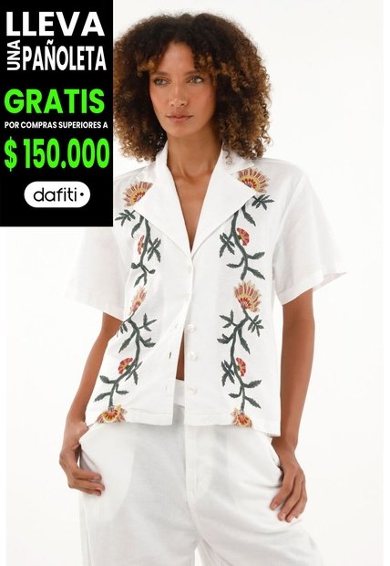 Tennis Camisa Tipo Bowling Manga Corta Para Mujer