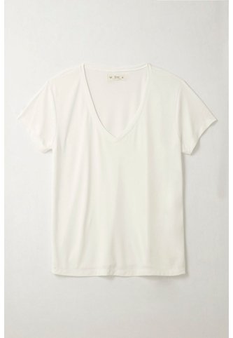 Tennis Camiseta Con Cuello En V Cruda Para Mujer Tennis