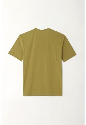 Camiseta En Jersey Flamé Verde Para Hombre