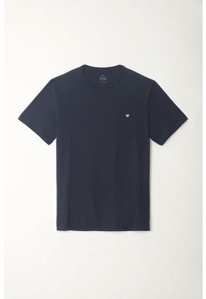 Tennis Camiseta Azul Manga Corta Para Hombre