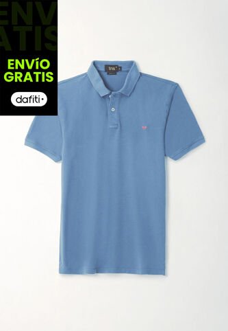 Tennis Polo Azul Con Raqueta Multicolor Para Hombre Tennis