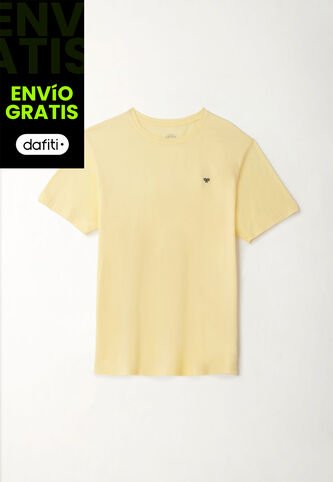 Tennis Camiseta Amarilla Manga Corta Para Hombre Tennis