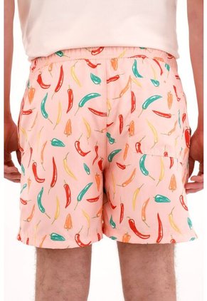 Pantaloneta Con Estampado De Chiles Para Hombre