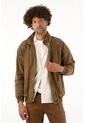 Tennis Chaqueta Café Tipo Bomber Para Hombre de Tennis