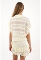 Tennis Camisa Boxy Fit Con Textura Crudo Para Mujer de Tennis