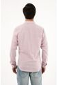Camisa Rosada A Rayas Manga Larga Para Hombre de Tennis