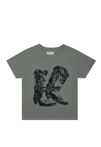 Tennis Camiseta Gris Estampada Para Mujer Tennis