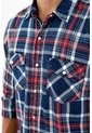 Camisa Tipo Leñadora Azul Para Hombre de Tennis