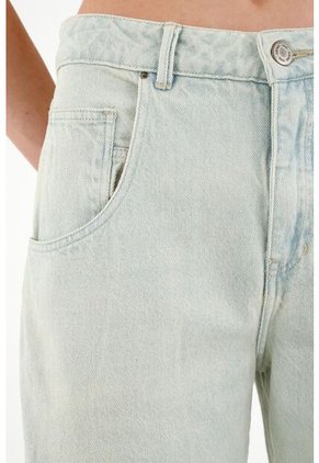 Tennis Jean Azul Wide Leg Para Mujer