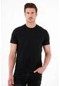 Tennis Camiseta Cuello Redondo Negra Para Hombre de Tennis