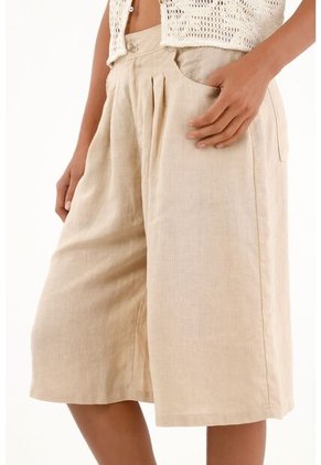 Tennis Bermuda Larga Café Para Mujer