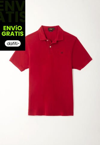 Tennis Polo Roja Con Raqueta Multicolor Para Hombre Tennis