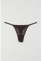 Tennis Panty Tipo Tanga En Canje Café Para Mujer de Tennis