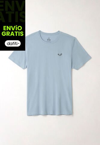 Tennis Camiseta Básica Azul Para Hombre Tennis