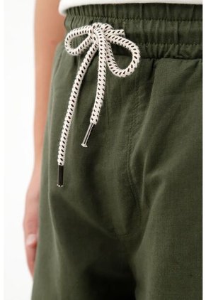 Pantalón Verde Ajustable Tipo Jogger Para Niño