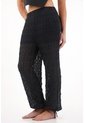 Tennis Pantalón Jogger Con Tiras Que Anudan Negro Para Mujer de Tennis