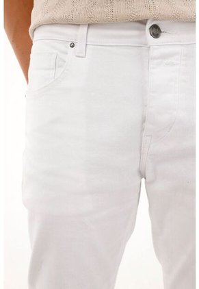 Tennis Pantalón Skinny Blanco Para Hombre