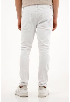Tennis Pantalón Skinny Blanco Para Hombre